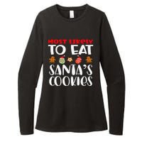 Most Likely To Eat Santas Cookies Family Xmas Holiday Womens CVC Long Sleeve Shirt