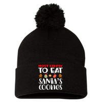 Most Likely To Eat Santas Cookies Family Xmas Holiday Pom Pom 12in Knit Beanie