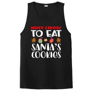 Most Likely To Eat Santas Cookies Family Xmas Holiday PosiCharge Competitor Tank