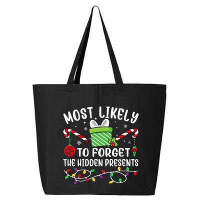 Most Likely To Forget The Hidden Presents Funny Christmas 25L Jumbo Tote