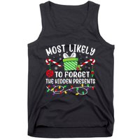 Most Likely To Forget The Hidden Presents Funny Christmas Tank Top