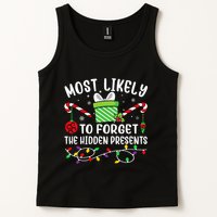 Most Likely To Forget The Hidden Presents Funny Christmas Tank Top