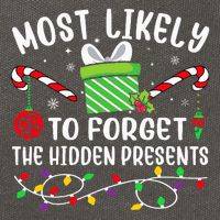 Most Likely To Forget The Hidden Presents Funny Christmas Cotton Canvas Backpack