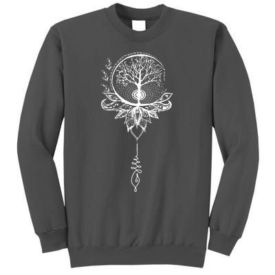 Mandala Lotus Unalome Tree Of Life Tall Sweatshirt