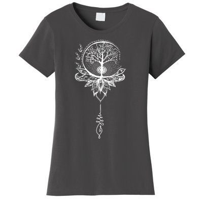 Mandala Lotus Unalome Tree Of Life Women's T-Shirt