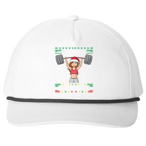 Merry Liftmas Ugly Christmas Sweater Miss Santa Gym Workout Gift Snapback Five-Panel Rope Hat