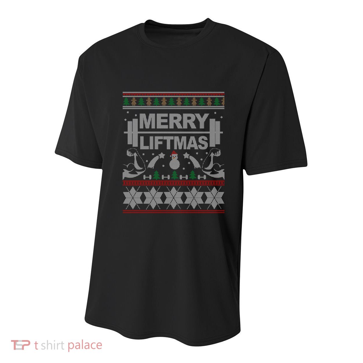 Merry Liftmas Ugly Christmas Sweater For Bodybuilder Xmas Great Gift Youth Performance Sprint T-Shirt