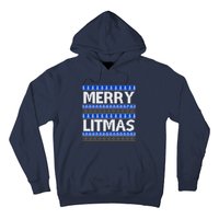 Merry Litmas Ugly Christmas Hoodie