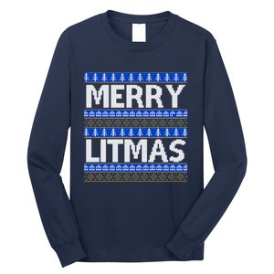 Merry Litmas Ugly Christmas Long Sleeve Shirt