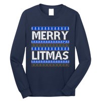 Merry Litmas Ugly Christmas Long Sleeve Shirt