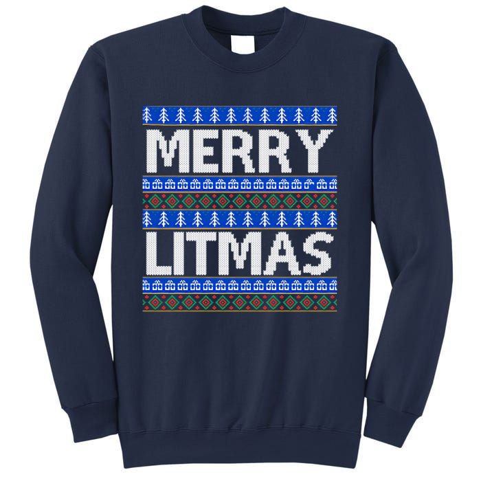 Merry Litmas Ugly Christmas Sweatshirt