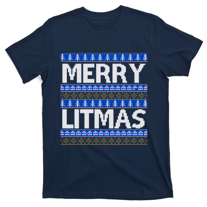 Merry Litmas Ugly Christmas T-Shirt