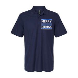 Merry Litmas Ugly Christmas Softstyle Adult Sport Polo