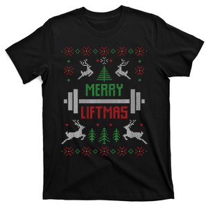 Merry Liftmas Ugly Christmas T-Shirt