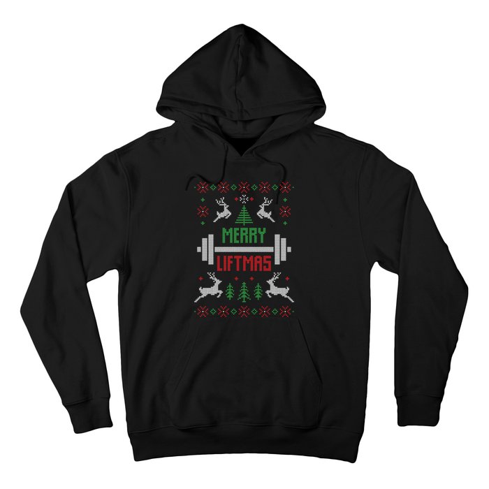 Merry Liftmas Ugly Christmas Hoodie