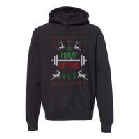 Merry Liftmas Ugly Christmas Premium Hoodie