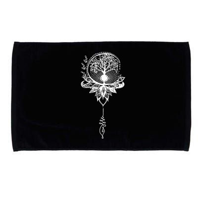 Mandala Lotus Unalome Tree Of Life Microfiber Hand Towel