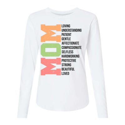 Mom Loving Understanding Patient Mom Definition MotherS Day Womens Cotton Relaxed Long Sleeve T-Shirt