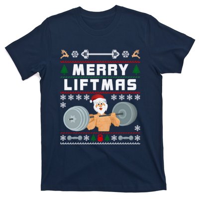 Merry Liftmas Ugly Christmas T-Shirt