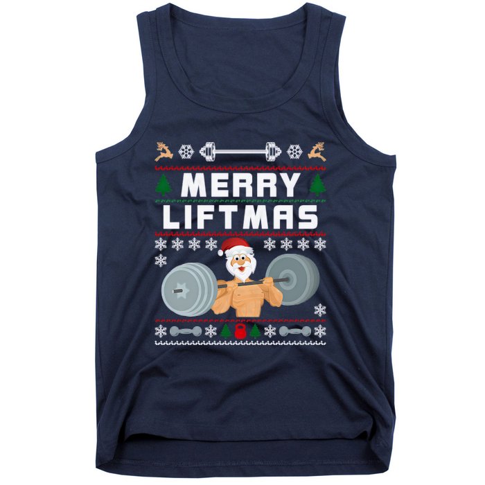 Merry Liftmas Ugly Christmas Tank Top