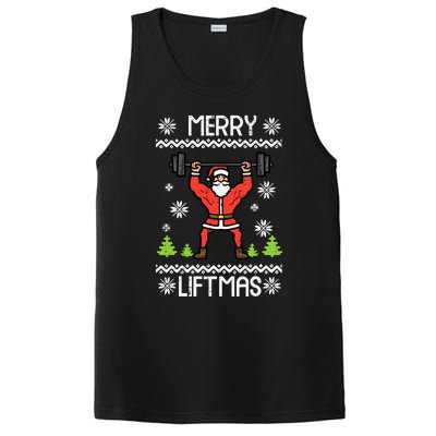 Merry Liftmas Ugly Christmas Xmas Workout Gym Bodybuild PosiCharge Competitor Tank