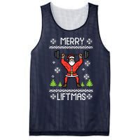 Merry Liftmas Ugly Christmas Xmas Workout Gym Bodybuild Mesh Reversible Basketball Jersey Tank