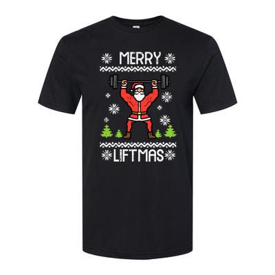 Merry Liftmas Ugly Christmas Xmas Workout Gym Bodybuild Softstyle® CVC T-Shirt