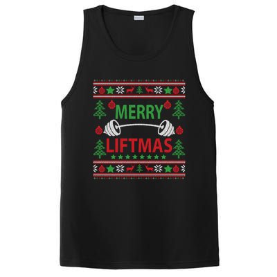 Merry Liftmas Ugly Christmas Sweater Gym Workout PosiCharge Competitor Tank