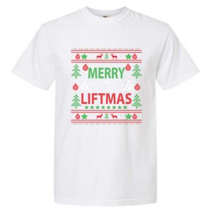 Merry Liftmas Ugly Christmas Gym Workout Cool Gift Garment-Dyed Heavyweight T-Shirt