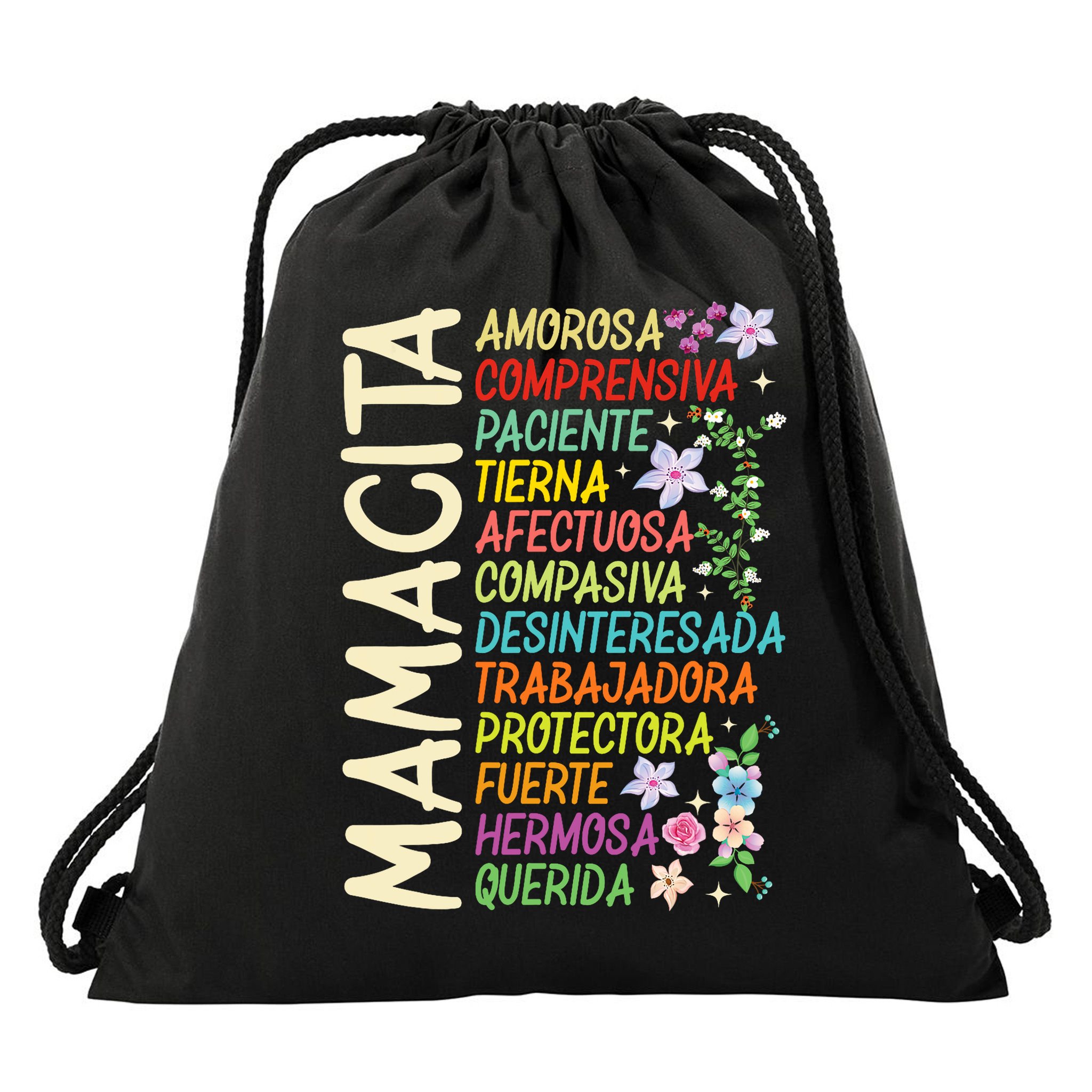 Mother Loving Understanding Patient I Love Mom Mother's Day  Drawstring Bag