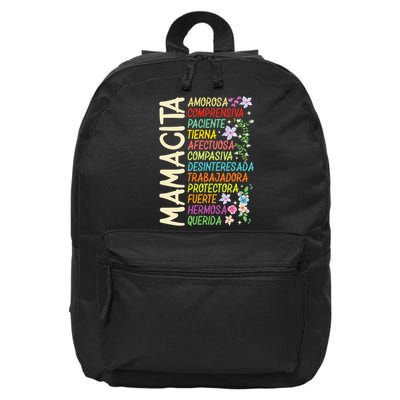 Mother Loving Understanding Patient I Love Mom Mother's Day  16 in Basic Backpack