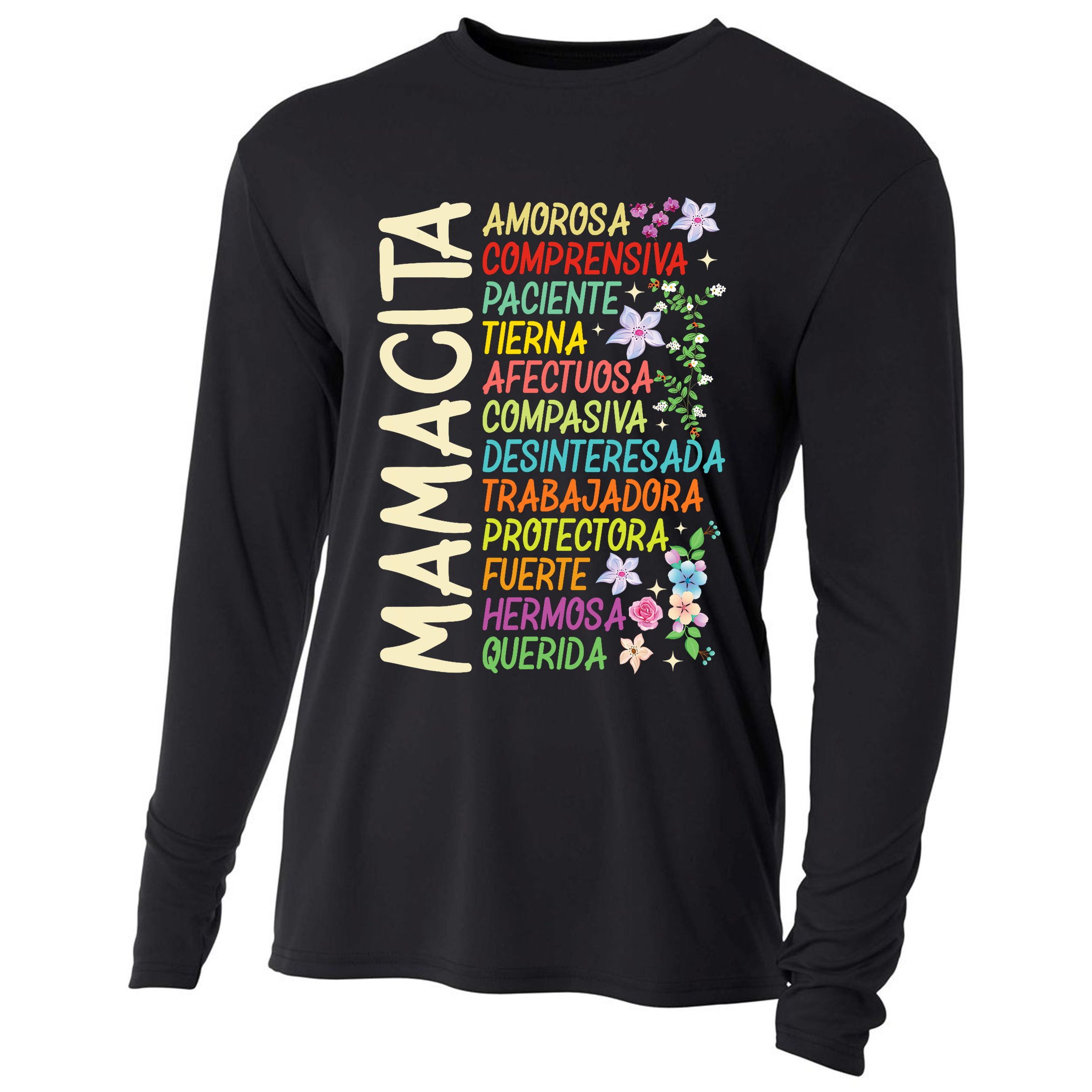 Mother Loving Understanding Patient I Love Mom Mother's Day  Cooling Performance Long Sleeve Crew