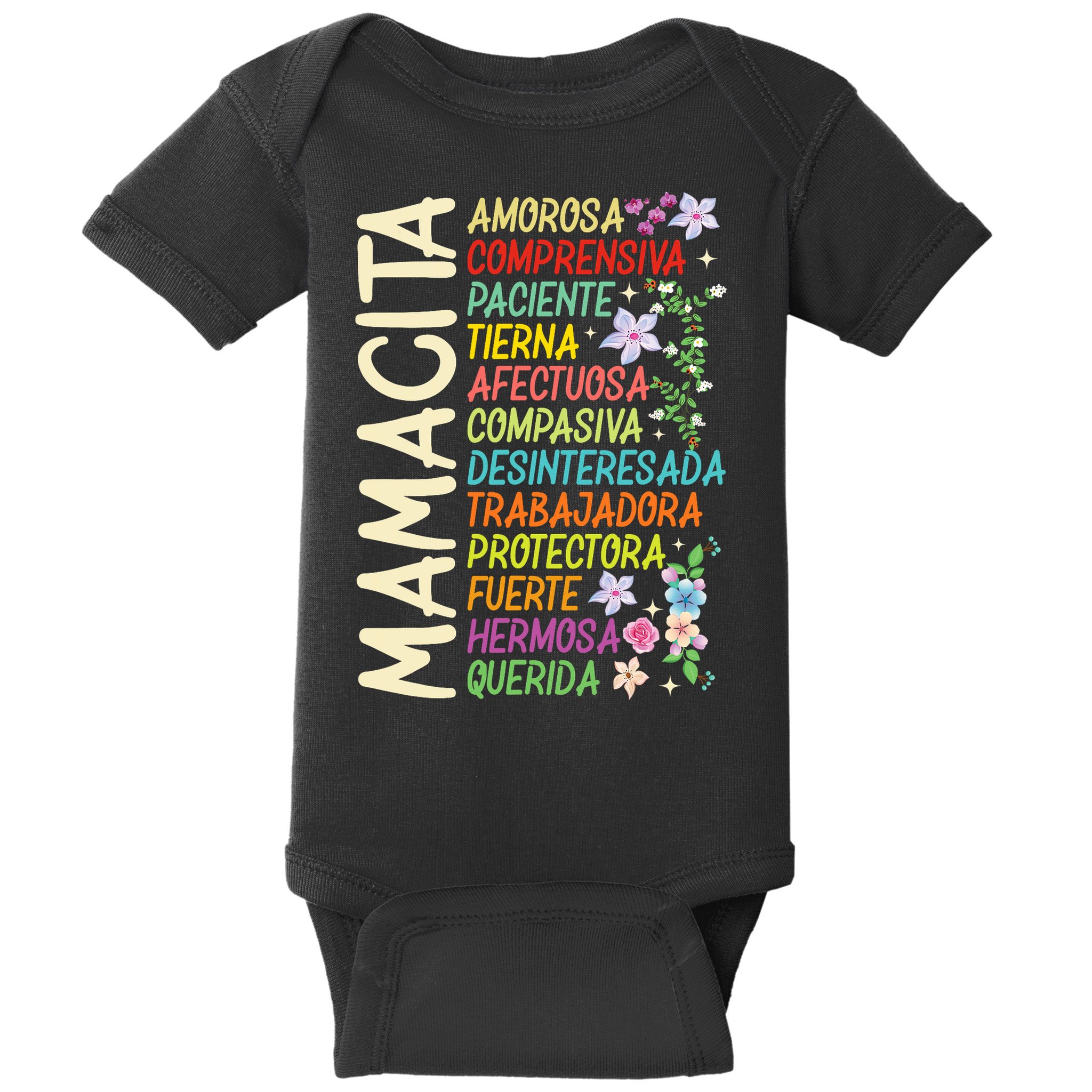 Mother Loving Understanding Patient I Love Mom Mother's Day  Baby Bodysuit