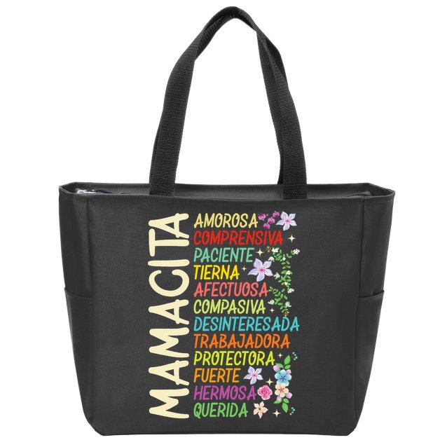 Mother Loving Understanding Patient I Love Mom Mother's Day  Zip Tote Bag