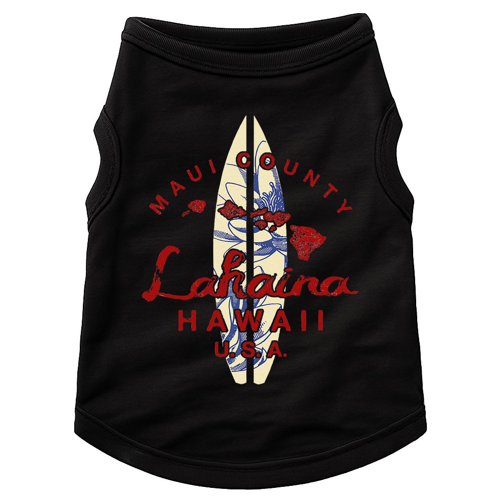 MAUI Lahaina Vintage Hawaiian Islands Hawaii Doggie Tank