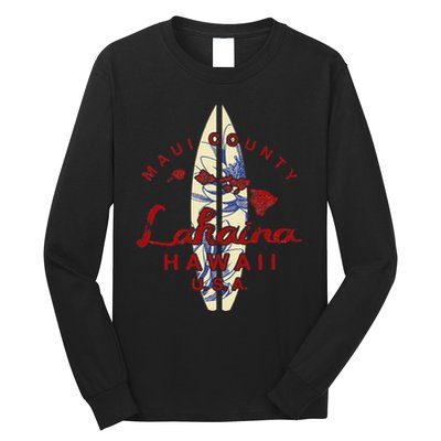 MAUI Lahaina Vintage Hawaiian Islands Hawaii Long Sleeve Shirt
