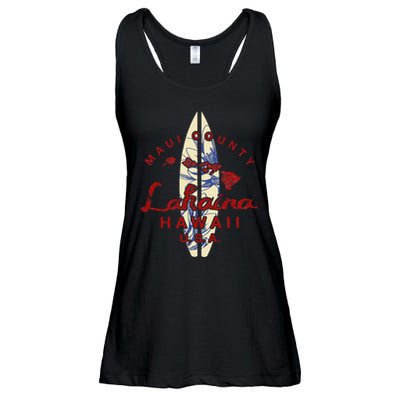 MAUI Lahaina Vintage Hawaiian Islands Hawaii Ladies Essential Flowy Tank