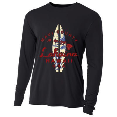 MAUI Lahaina Vintage Hawaiian Islands Hawaii Cooling Performance Long Sleeve Crew