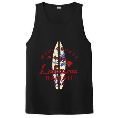 MAUI Lahaina Vintage Hawaiian Islands Hawaii PosiCharge Competitor Tank