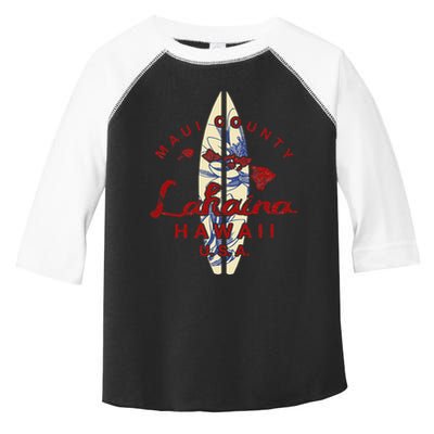 MAUI Lahaina Vintage Hawaiian Islands Hawaii Toddler Fine Jersey T-Shirt