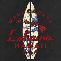 MAUI Lahaina Vintage Hawaiian Islands Hawaii Golf Towel
