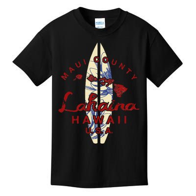 MAUI Lahaina Vintage Hawaiian Islands Hawaii Kids T-Shirt