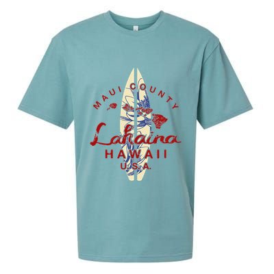MAUI Lahaina Vintage Hawaiian Islands Hawaii Sueded Cloud Jersey T-Shirt