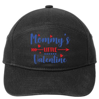 Mommy's Little Valentine Cute Holiday 7-Panel Snapback Hat