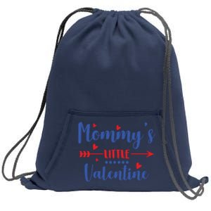 Mommy's Little Valentine Cute Holiday Sweatshirt Cinch Pack Bag