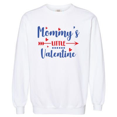 Mommy's Little Valentine Cute Holiday Garment-Dyed Sweatshirt