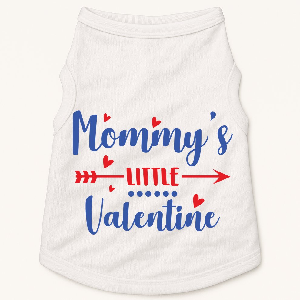 Mommy's Little Valentine Cute Holiday Doggie Tank