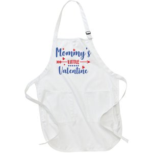 Mommy's Little Valentine Cute Holiday Full-Length Apron With Pockets