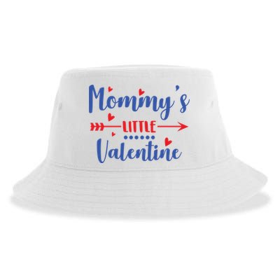 Mommy's Little Valentine Cute Holiday Sustainable Bucket Hat