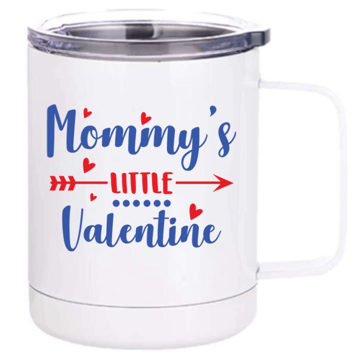 Mommy's Little Valentine Cute Holiday 12 oz Stainless Steel Tumbler Cup